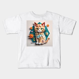 Origami little cat Kids T-Shirt
